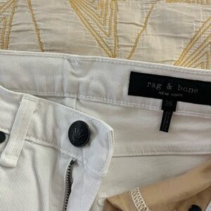 Rag & Bone Cream Denim Pants